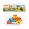 Конструктор-транспорт "Дорожній каток" (18 елементів) (в пакеті)