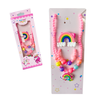 Набір аксесуарів-3шт, намисто/браслет/заколка 