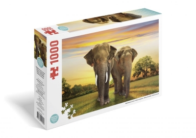 Пазл 1000 елементів «Африканські слони»