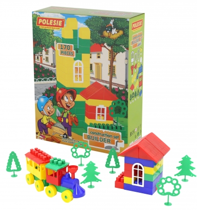 3447 Набір для конструювання " Саморобник-Будівельник" у коробці (170 елементів)