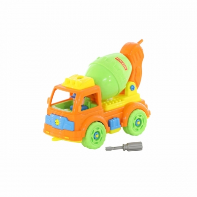 Конструктор-транспорт "Автомобіль-бетоновоз" (29 елементів) (в сіточці)