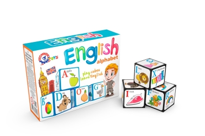 Іграшка кубики "Абетка англійська ТехноК"