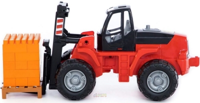 Автокар + конструктор "Супер-мікс" - 30 елементів на піддоні (у сіточці)