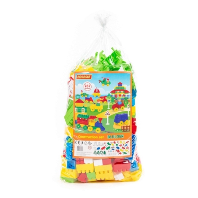 Конструктор "Будівельник" (287 елементів) (у пакеті)