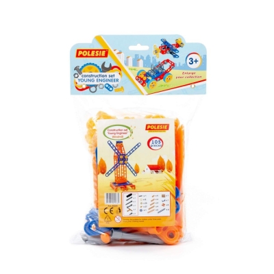 Конструктор "Винахідник" - "Млин №1" (105 елементів) (у пакеті)