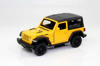 Машинка Jeep Wrangler Rubicon 2021 - Soft Top (With Hologram), масштаб 1:32