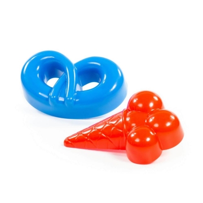 Формочки (морозиво + крендель)