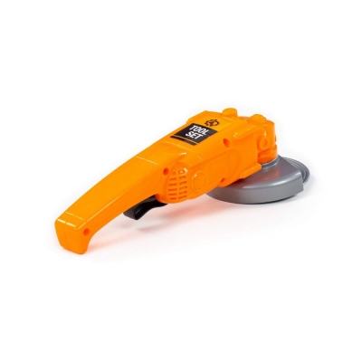 Шліфувальна машинка іграшкова (помаранчева) (у пакеті)