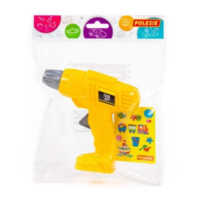 Шуруповерт №2 іграшковий (жовтий) (у пакеті)