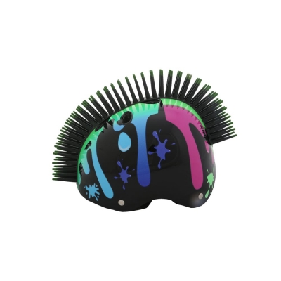 Захисний шолом Слайм чорний глянецевий (М) (55-58 cм)