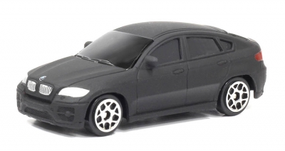 Машинка "BMW X6 - MATTE BLACK", масштаб 1:64