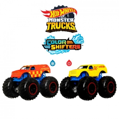 Машинка-позашляховик "Зміни колір" серії "Monster Trucks" Hot Wheels (в ас.)