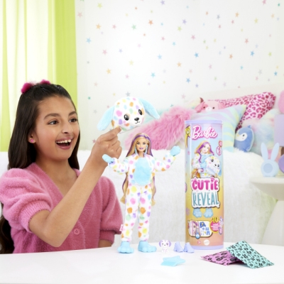 Лялька Barbie "Cutie Reveal" серії "Кольорові пухнастики" – далматинець