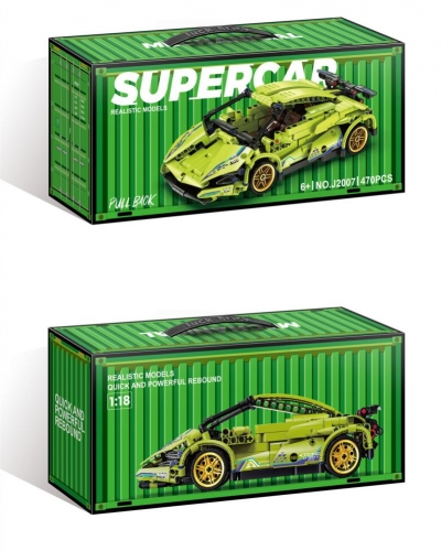 Конструктор "Суперкар" зелений
