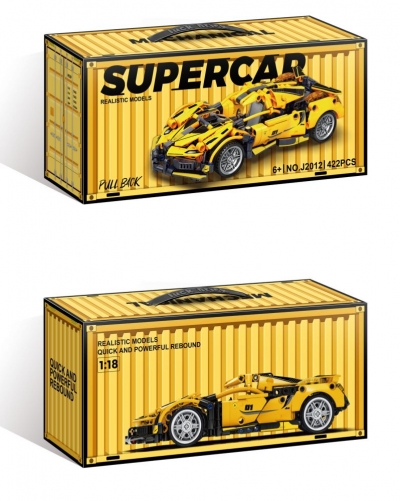 Конструктор "Суперкар" жовтий