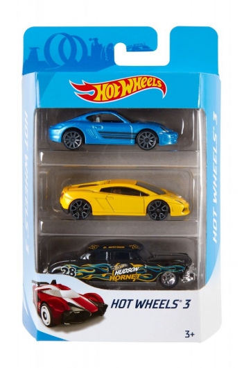 Набір з 3-х базових машинок Hot Wheels (в ас.)