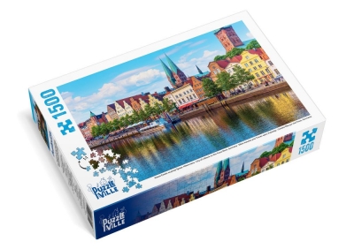Пазл 1500 елементів "Місто Любек на річці Траве, Німеччина"