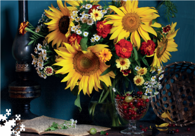 Пазл 1000 елементів «Натюрморт Соняхи»