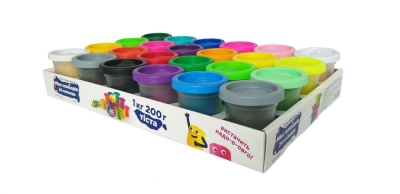 Набір для дитячого ліплення "Тісто-пластилін 24 баночки"