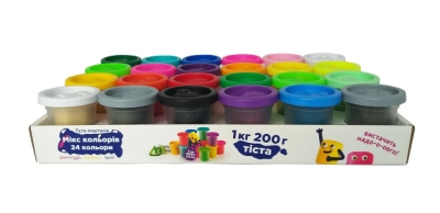 Набір для дитячого ліплення "Тісто-пластилін 24 баночки"